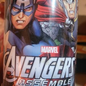 Marvel Avengers Assemble Graphic Piggy Bank - Blue, Red & Silver